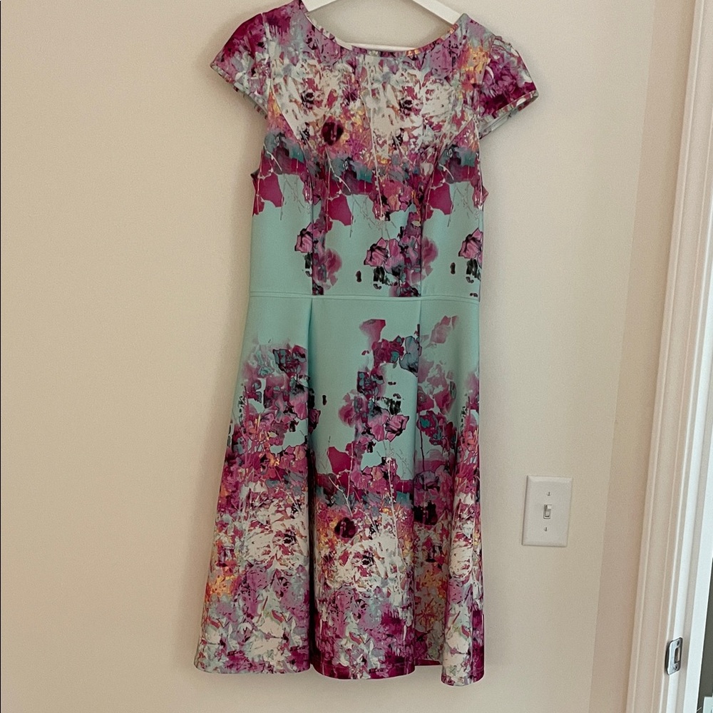 Adrianna Papell Floral Multicolor Dress